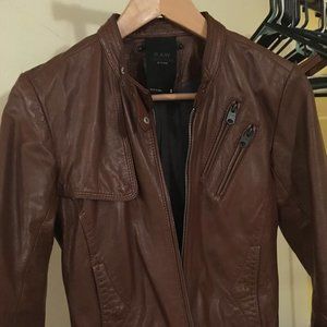 Authentic GSTAR leather biker jacket